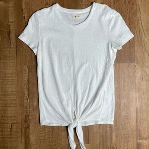 Madewell White Short Sleeve Shirt